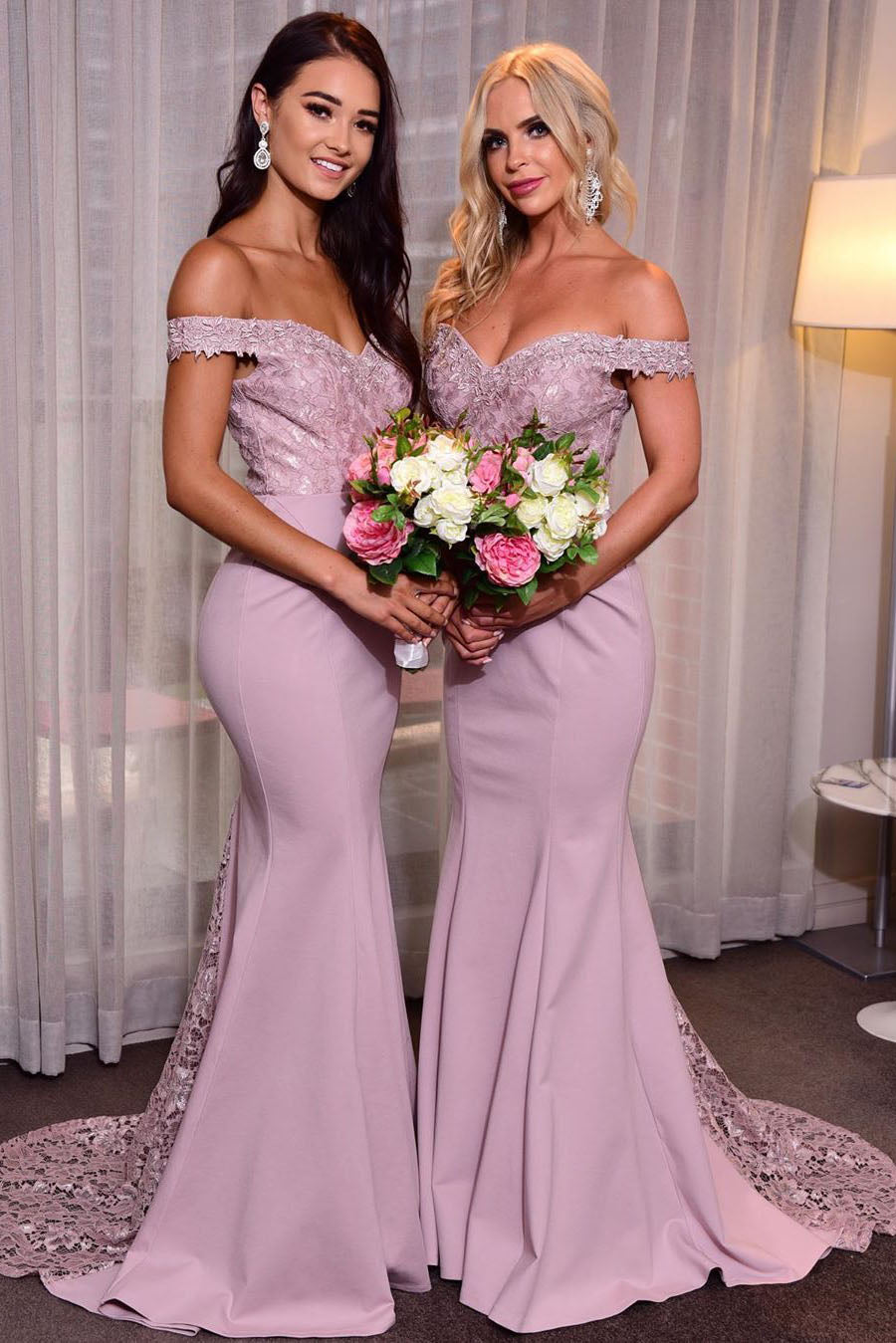 lilac wedding dress